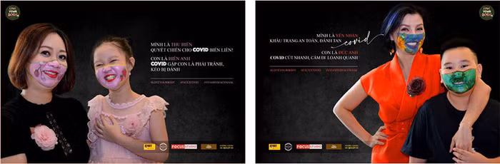 Các cặp mẹ con Thu Hiền – Hiền Anh và Yến Nhàn – Đức Anh với #Vitamins.face.mask