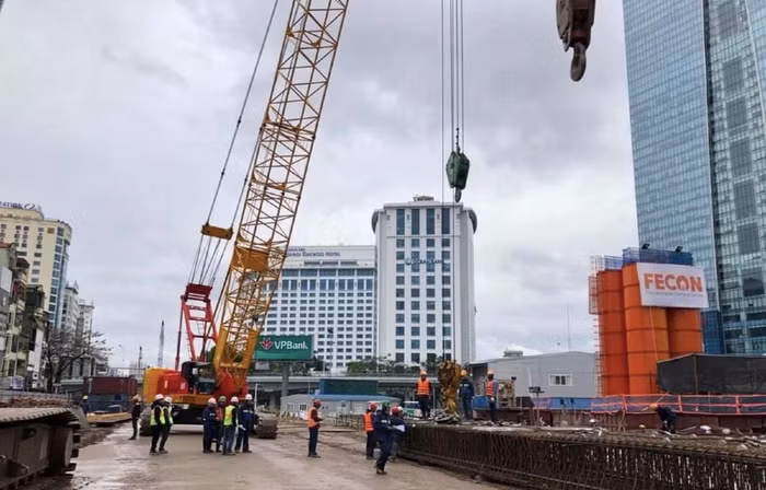 Đường sắt Nhổn-ga Hà Nội sẽ thi công khoan ngầm 4 nhà ga vào năm 2020