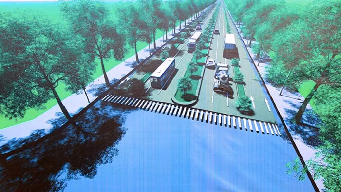 Phối cảnh nút giao đường Văn Tiến Dũng