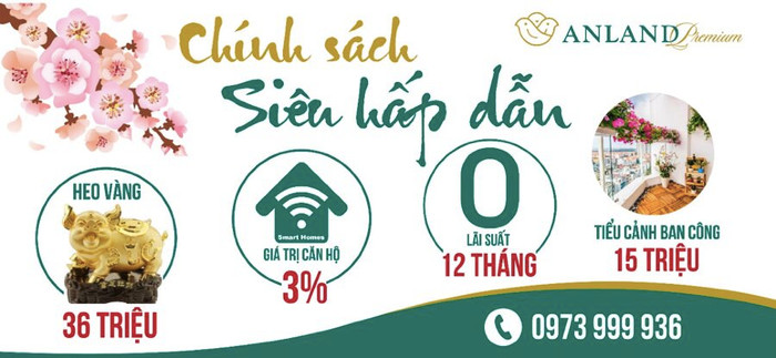 Anland Premium tặng khách hàng heo vàng may mắn cùng chính sách bán hàng hấp dẫn