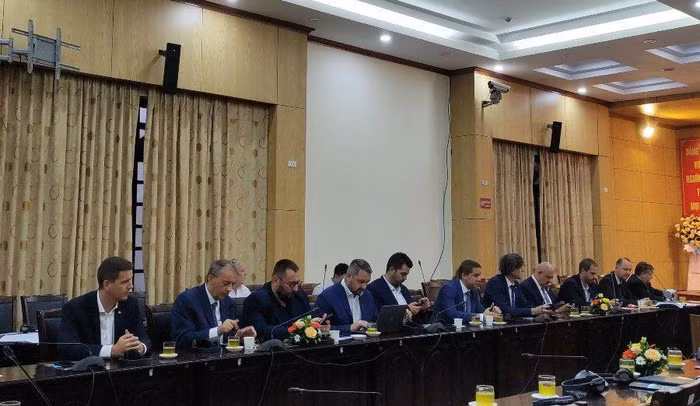 Các đại biểu tham dự Hội thảo Công nghệ tiên tiến của Cộng hòa Séc trong điều tra cơ bản về địa chất và khai khoáng