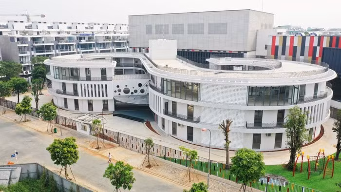 Trường mầm non trong Khu đô thị Vạn Phúc đang được hoàn thiện, sẵn sàng tuyển sinh năm học mới