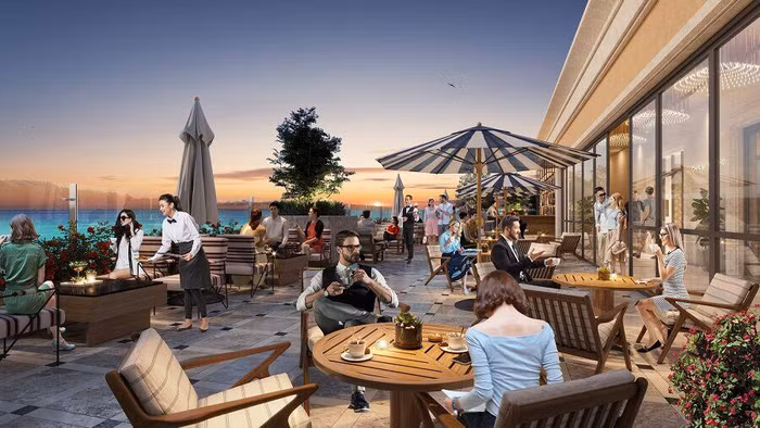 Căn hộ The Hill sở hữu hệ thống tiện ích nội khu thời thượng với điểm nhấn Sky lounge, 2 bể bơi vô cực cao nhất Phú Quốc