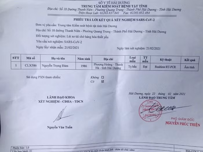 Nông sản được thu hoạch, khử khuẩn, vận chuyển, tiêu thụ theo đúng quy trình, đảm bảo an toàn phòng dịch, trong đó lái xe, phụ xe phải có giấy xét nghiệm âm tính với Covid-19