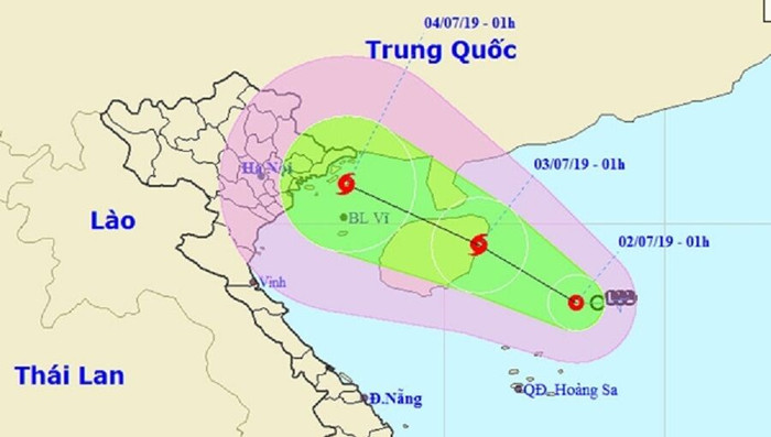 Dự báo thời tiết ngày 2/7: Áp thấp nhiệt đới có khả năng mạnh lên thành bão