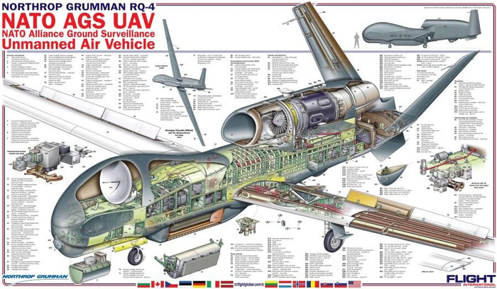 Cận cảnh máy bay không người lái Global Hawk của Mỹ bị tên lửa BUK-2 Iran bắn hạ