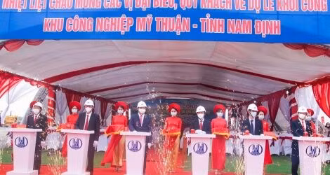 Đầu tư hơn 1.600 tỷ đồng xây dựng hạ tầng KCN Mỹ Thuận, Nam Định