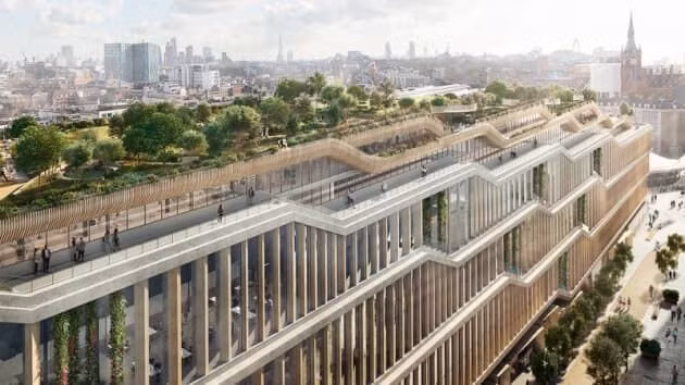 Thiết kế của dự án trụ sở chính Google tại King's Cross, London (Anh Quốc).