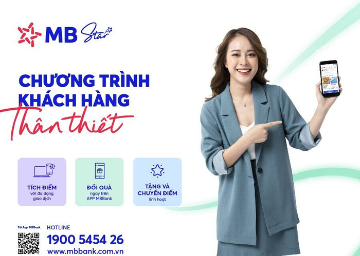 Tích lũy điểm thưởng, nhận nhiều ưu đãi với “MB Star”