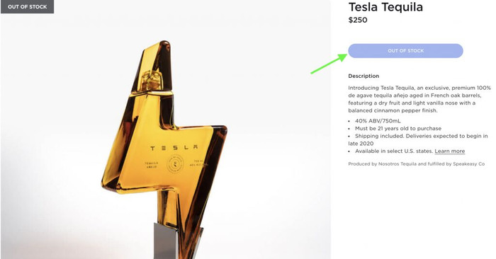 Hết quần đùi đỏ, Tesla lại chuyển sang bán... rượu Tequila ảnh 1