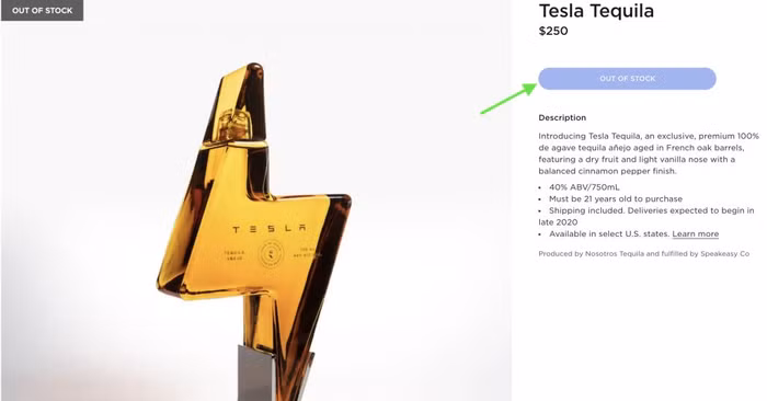 Hết quần đùi đỏ, Tesla lại chuyển sang bán... rượu Tequila ảnh 1