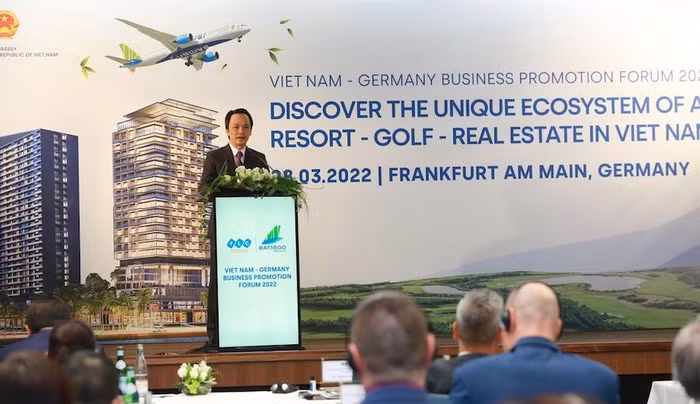 Ông Trịnh Văn Quyết, Chủ tịch Tập đoàn FLC phát biểu tại sự kiện