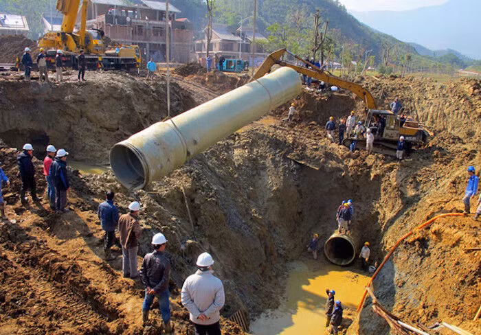 Quyết định huỷ gói thầu mua đường ống nước Trung Quốc