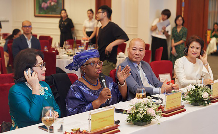 Tổng Giám đốc WTO đối thoại với các nữ doanh nhân có mặt tại buổi gặp gỡ Tổng Giám đốc WTO: Tham gia lĩnh vực kinh doanh yêu thích là nguồn cảm hứng quan trọng nhất