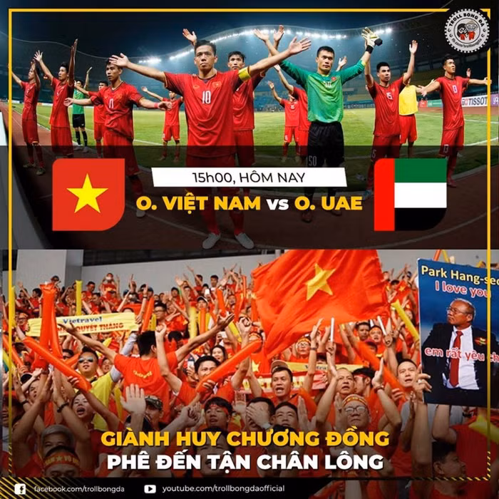 Muôn cách người hâm mộ thể hiện tình yêu với U.23 Việt Nam ảnh 1