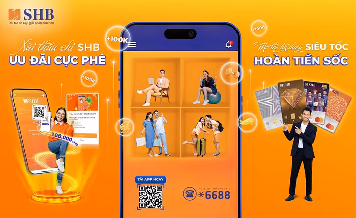 Ứng dụng ngân hàng điện tử SHB Mobile