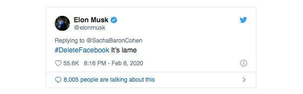 Tỷ phú công nghệ Elon Musk “dụ” người dùng mạng xã hội... xoá Facebook ảnh 1