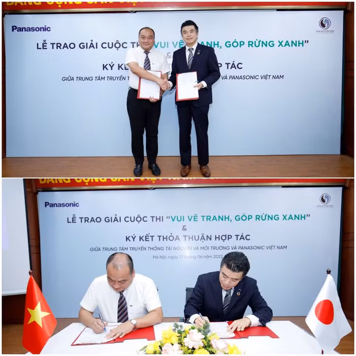 Ký kết thỏa thuận hợp tác giữa Panasonic và Trung tâm Truyền thông Tài nguyên và Môi trường.