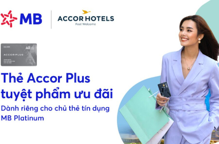 MB tặng thẻ Accor Plus cho chủ thẻ tín dụng Platinum