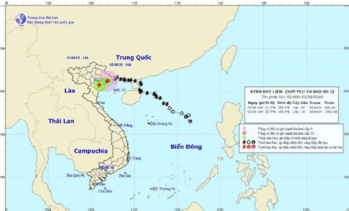 Bão số 3 suy yếu thành áp thấp, Bắc Bộ và Bắc Trung Bộ tiếp tục mưa lớn