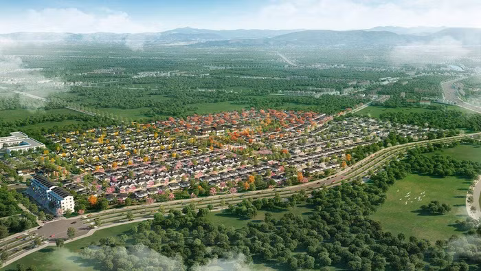 Quần thể nghỉ dưỡng khoáng nóng Sun Beauty Onsen được phát triển theo mô hình chuẩn Nhật. (Ảnh phối cảnh minh họa)