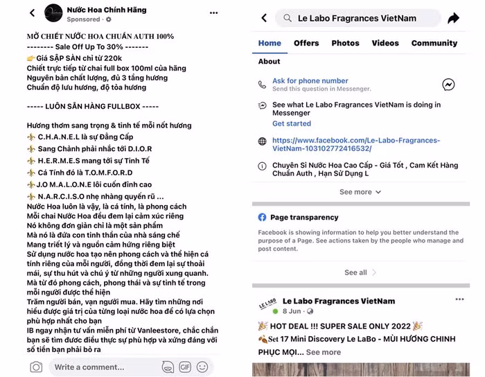 Nhiều chủ cửa hàng đã thông minh "lách luật" quảng cáo của Facebook để quảng cáo nhiều sản phẩm của thương hiệu nổi tiếng