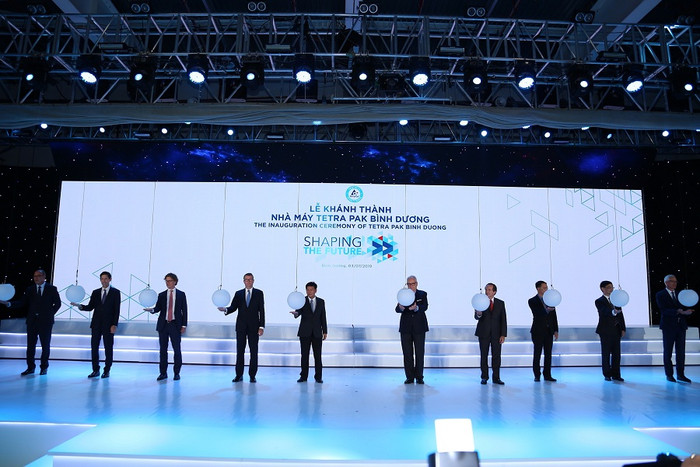 Nghi thức khánh thành nhà máy Tetra Pak Bình Dương
