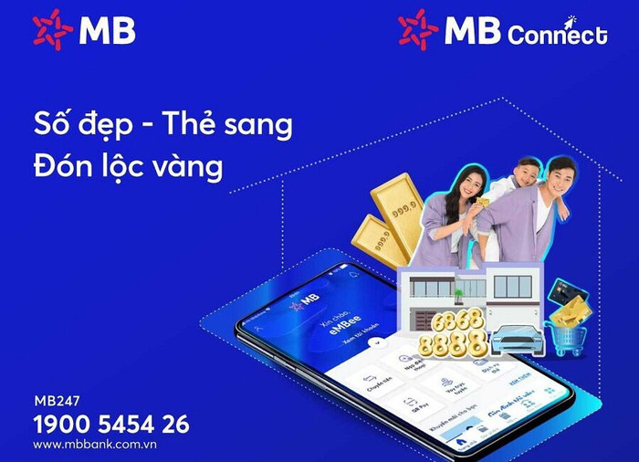 MB Connect: “Số đẹp – Thẻ sang – Đón lộc vàng”