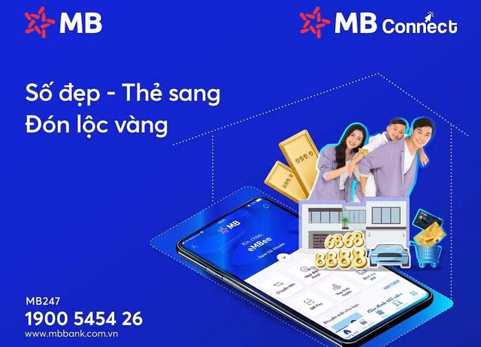 MB Connect: “Số đẹp – Thẻ sang – Đón lộc vàng”