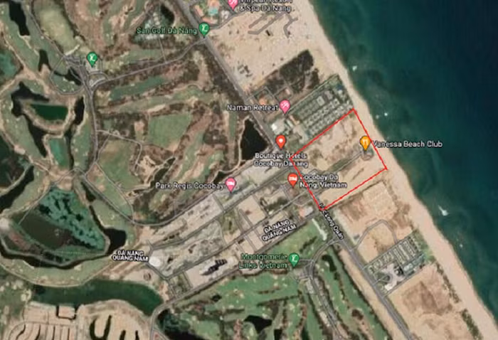 Vị trí khu đất ven biển Sunshine Homes vừa thâu tóm.