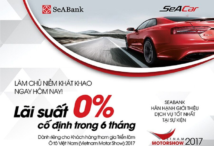 SeAbank ưu đãi khách hàng tại triển lãm Vietnam Motorshow 2017