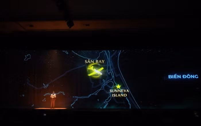 Sun Property sử dụng công nghệ Hologram (công nghệ trình chiếu hình ảnh 3D) để giới thiệu dự án.