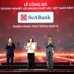 SeABank lần thứ 6 được vinh danh trong top 50 doanh nghiệp có lợi nhuận xuất sắc nhất Việt Nam năm 2025