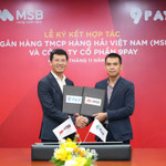 Đại diện MSB và 9Pay tại lễ ký kết hợp tác