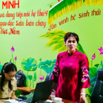 Bà Bùi Thị Hạnh Hiếu, Tổng Giám đốc Công ty Cổ phần Kinh doanh và chế biến nông sản Bảo Minh chia sẻ tại buổi họp báo