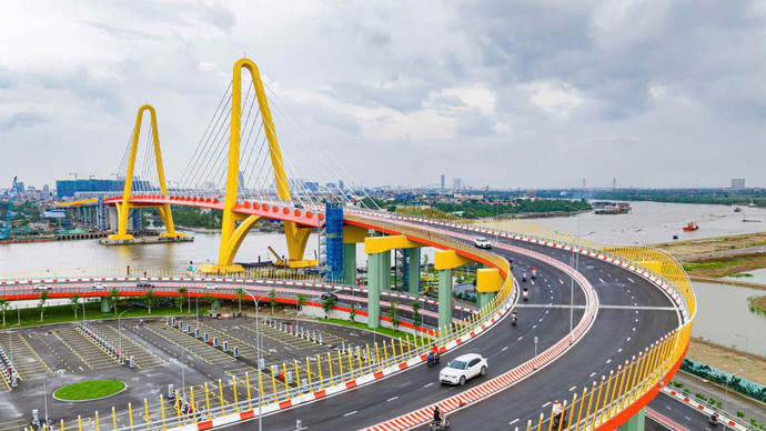 Cầu Hoàng Gia là một trong những công trình hạ tầng tiêu biểu do Vingroup triển khai xây dựng tại Hải Phòng