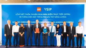 Với thoả thuận mua bán điện trực tiếp với VSIP, LEGO Việt Nam hướng tới mục tiêu vận hành bằng 100% năng lượng tái tạo