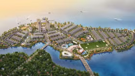 Phối cảnh dự án Đảo Kim Quy (tên cũ là Dự án Cù Lao Tân Vạn)