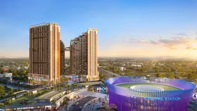 Dự án Nam Mekong Grand Plaza nằm ngay vòng xoay A1, trung tâm của Thành phố mới Bình Dương cũ