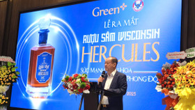 Ông Đặng Đức Thành, Chủ tịch Hội đồng quản trị Tập đoàn Green+ trong sự kiện ra mắt rượu sâm Wisconsin Hercules