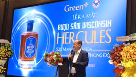 Ông Đặng Đức Thành, Chủ tịch Hội đồng quản trị Tập đoàn Green+ trong sự kiện ra mắt rượu sâm Wisconsin Hercules