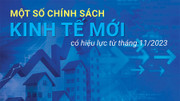 Một số chính sách kinh tế mới có hiệu lực từ tháng 11/2023