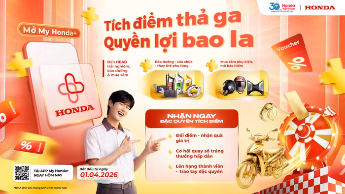Honda Việt Nam ra mắt chương trình khách hàng thân thiết trên ứng dụng My Honda+