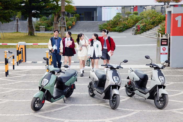 Kiểu dáng xe tay ga khiến cho Honda Icon :e rất thuận tiện trong việc sử dụng hàng ngày