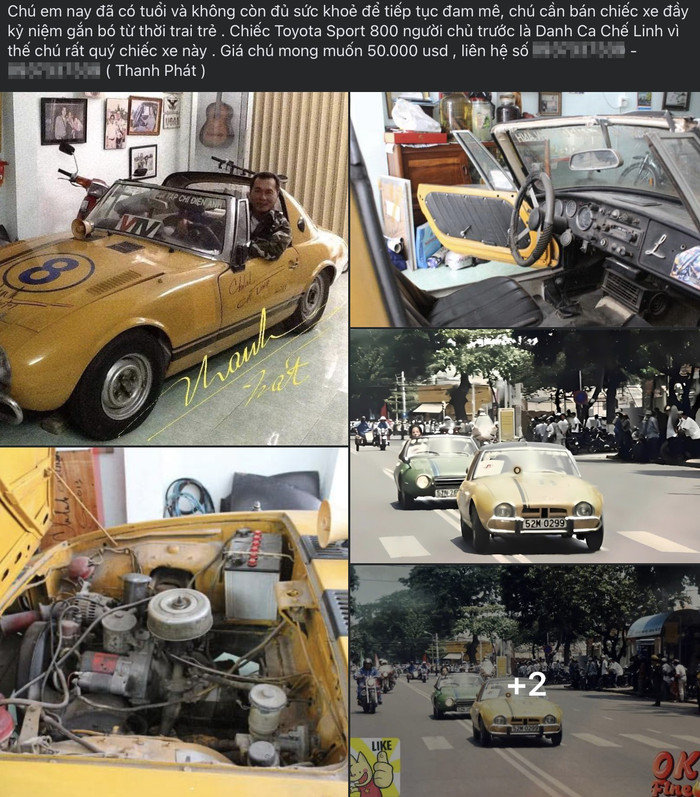 Chiếc xe Toyota Sports 800 của danh ca Chế Linh được rao bán khoảng 1,3 tỷ đồng screenshot-2025-05-29-at-095201.png