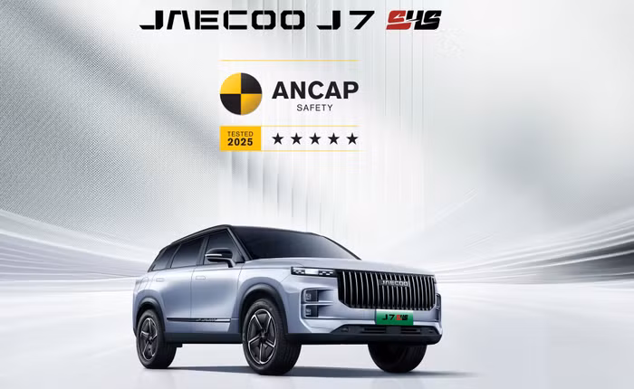 Jaecoo J7 SHS đạt 5 sao an toàn của ANCAP