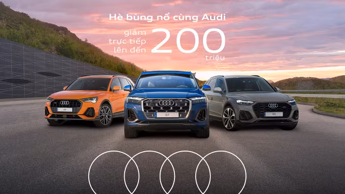 Audi Việt Nam giảm giá tới 200 triệu đồng cho loạt xe Q3, Q5, Q7 và A6