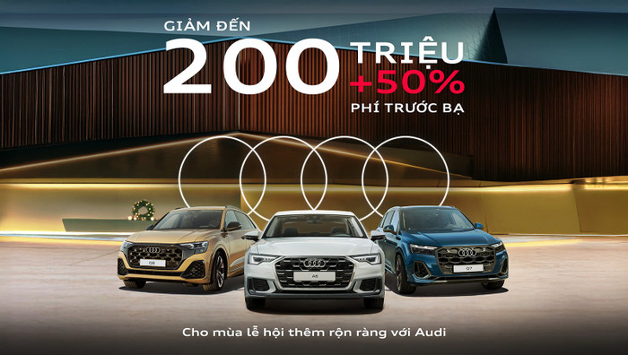 Audi Việt Nam mạnh tay ưu đãi dịp cuối năm 2025