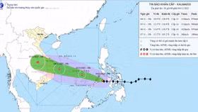 Bão Kalmaegi giật cấp 17 và đang mạnh thêm “nhắm” thẳng khu vực từ Đà Nẵng đến Khánh Hoà