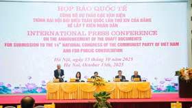 Họp báo công bố dự thảo các Văn kiện trình Đại hội đại biểu toàn quốc lần thứ 14 của Đảng để lấy ý kiến nhân dân